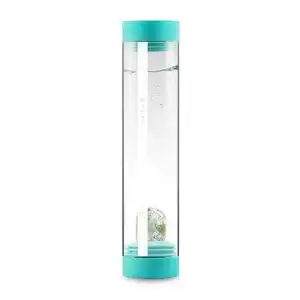 Vitajuwel Sana Flow Ocean Blue Karaffe aus Glas mit Edelsteinen