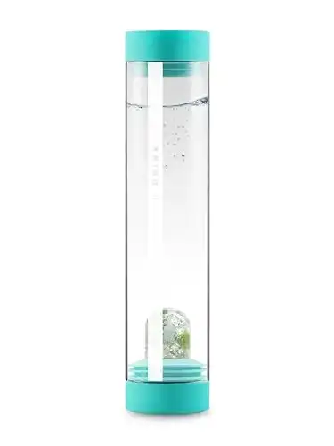 Vitajuwel Sana Flow Ocean Blue Karaffe aus Glas mit Edelsteinen