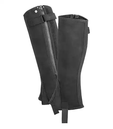 Elt Mini Chaps Daily für Reiter: Elastische Mini Chaps in Schwarz