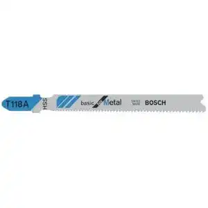 Bosch Stichsägeblätter für Metall T 118 A Basic 5er-Pack