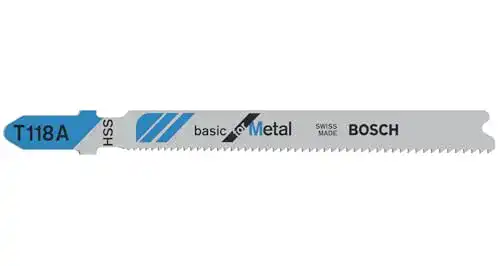 Bosch Stichsägeblätter für Metall T 118 A Basic 5er-Pack