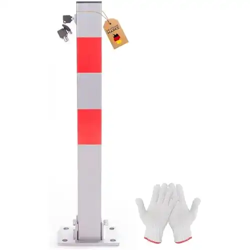 Parkplatzsperre RMAN klappbar mit 5 Schlüsseln, 60 cm Höhe