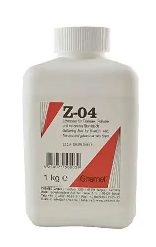 Weichlöten Chemet Lötwasser Z-04 1000g für Titanzink und verzinktes Stahlblech