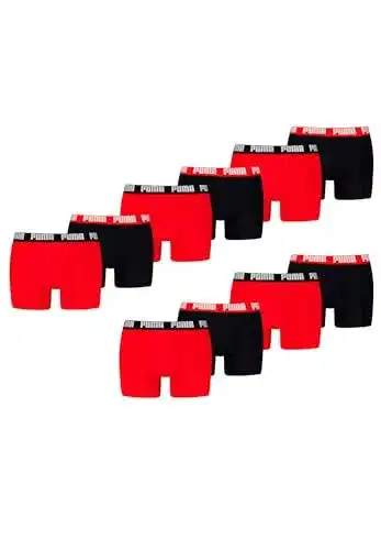 Puma Boxershorts 10er Pack für Herren Unterwäsche