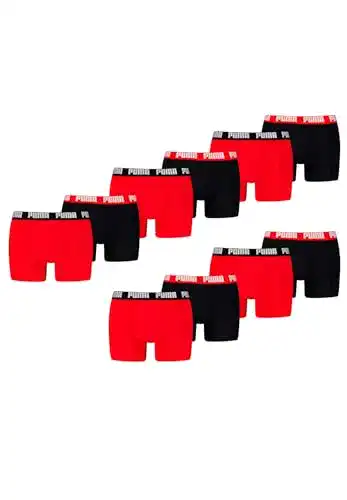 Puma Boxershorts 10er Pack für Herren Unterwäsche