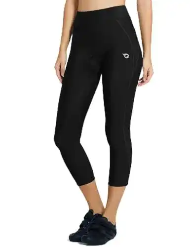 Baleaf 3/4 Radhosen für Damen mit Polsterung und Silikon Beingreifern
