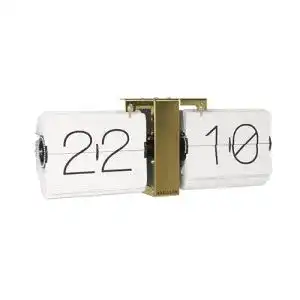 Fallblattanzeige Karlsson Flip Clock No Case in Weiß – 36×8,5×14 cm