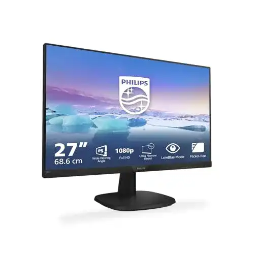 Philips 273V7QJAB Monitor – 27 Zoll FHD (1920×1080) mit HDMI und DisplayPort