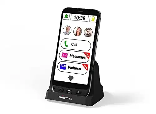 Senioren Smartphone Swissvoice G50 in Schwarz