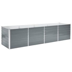 Hochbeet vidaXL aus verzinktem Stahl 320 x 80 x 77 cm