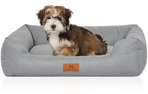 Hundebett Knuffelwuff Emma aus Velours für Hunde in verschiedenen Größen