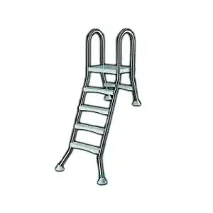Poolleiter Eichenwald Hochbeckenleiter Edelstahl 1,2/0,4m
