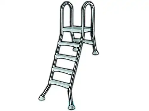 Poolleiter Eichenwald Hochbeckenleiter Edelstahl 1,2/0,4m