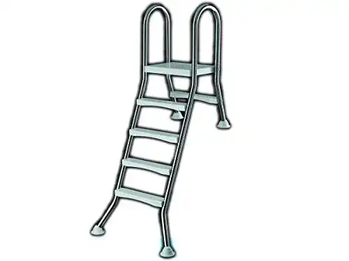 Poolleiter Eichenwald Hochbeckenleiter Edelstahl 1,2/0,4m
