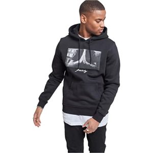 Hoodie für Herren Mister Tee Kapuzenpullover Pray in Schwarz 2XL