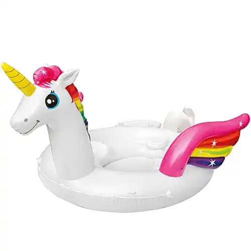 Badeinsel Intex 57266 Party Einhorn für Pool und Strand
