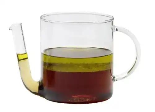 Fetttrennkanne Trendglas Jena 0,8 Liter für fettfreies Kochen