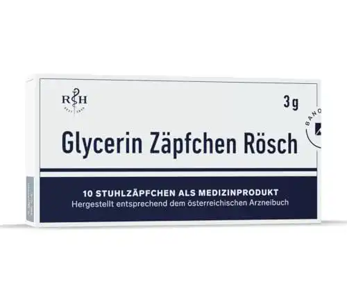 Glycerin Zäpfchen von Rösch zur Stuhlregulierung, 3g