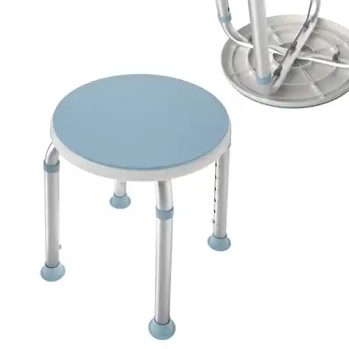 Duschhocker Hengmei 360° drehbarer Badehocker mit Höhenverstellung