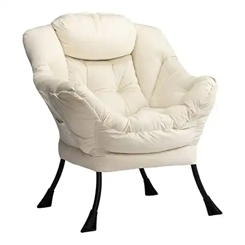 HollyHOME Relaxsessel mit Stahlrahmen und integrierter Tasche