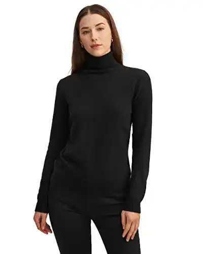 Kaschmirpullover Damen von Lilysilk mit Rollkragen aus 100% Kaschmir