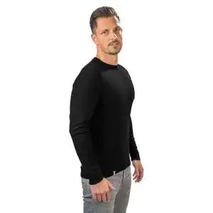 Merino Langarmshirt Herren von Alpin Loacker aus 100% Merinowolle