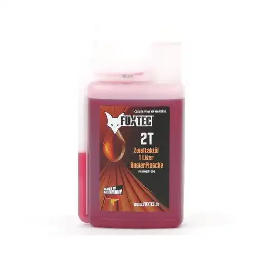 Fuxtec 1 Liter 2-Takt-Öl in Dosierflasche für Benzinbetriebene Geräte