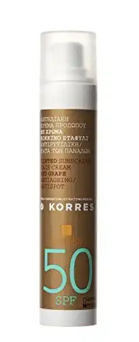Korres getönte Sonnencreme Red Grape SPF 50 für das Gesicht