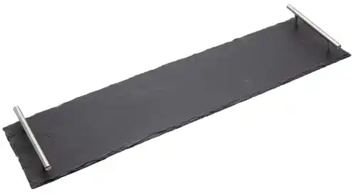 Servierplatte Artesa aus Schiefer mit abnehmbaren Griffen