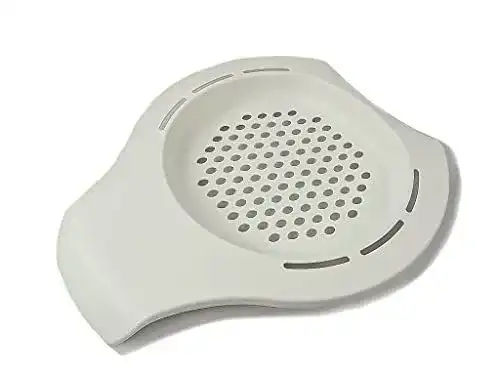 Spätzlesieb von Tupperware in Weiß für die Zubereitung von Spätzle