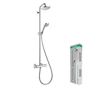 Unterputz-Duschsystem Hansgrohe Croma mit Thermostat und Regendusche
