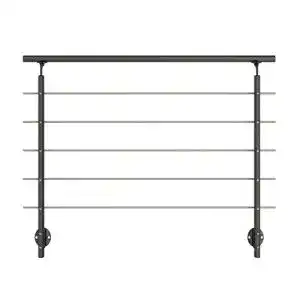 Französisches Balkon Geländer Set Dolle aus Aluminium in Anthrazit