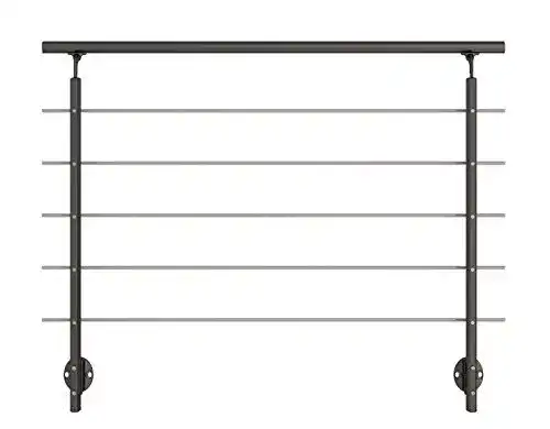 Französisches Balkon Geländer Set Dolle aus Aluminium in Anthrazit