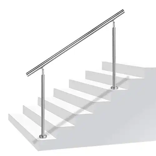 Edelstahl-Handlaufgeländer NAIZY für Treppen und Balkone mit 2 Pfosten