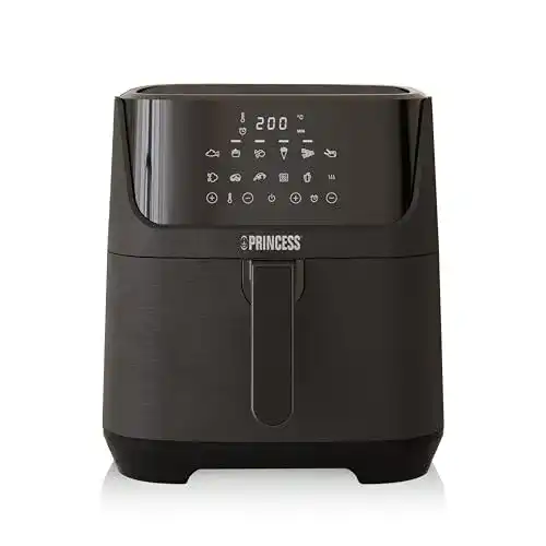 Princess Digitale Heißluftfritteuse 6,5 L mit Trennwand und 12 Programmen