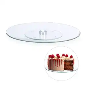 Tortendrehteller Relaxdays, 360 Grad drehbar, Durchmesser 30 cm