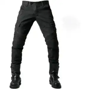 Motorradjeans Jicaixiaya Herren Schutzhose in Schwarz