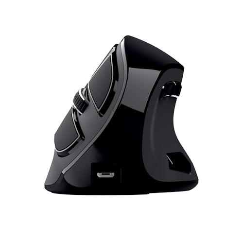 Ergonomische kabellose Maus Trust Voxx mit vertikalem Design und 9 Tasten