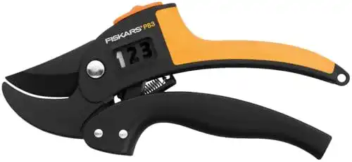 Fiskars Amboss-Gartenschere für trockene Zweige und Äste