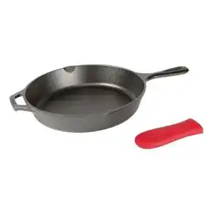Gusseisenpfanne Lodge Vorgebrannt mit Silikongriff, 30,5 cm