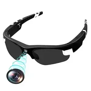 Lxmimi Videobrille mit 1080p HD Kamera für Sport und Freizeit