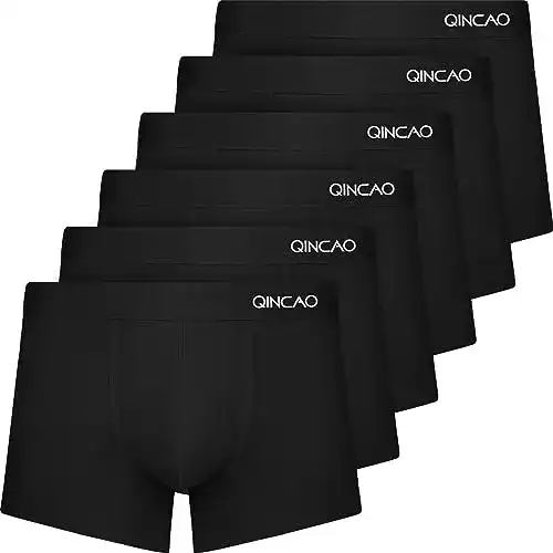 Herren Boxershorts QINCAO 6er Pack ohne störende Etiketten
