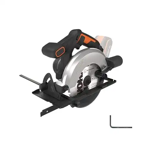 Worx WX526.9 Akku-Handkreissäge 20V mit 165mm Sägeblatt