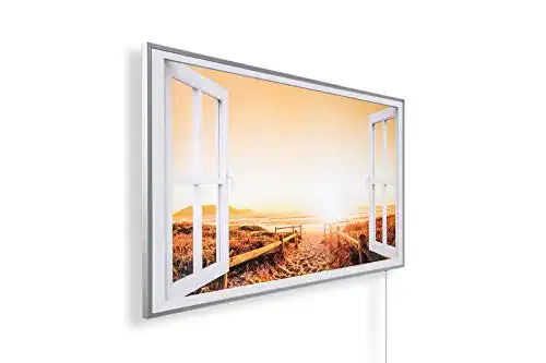 Infrarotheizung 1000 Watt von Könighaus mit Motiv und Smart Thermostat