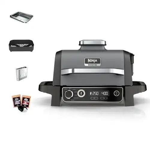 Ninja Woodfire Elektrogrill – Smoker Grill für Camping und Outdoor