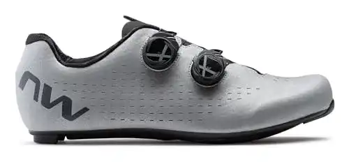 Northwave Revolution 3 Radschuhe für Rennräder in Silber Größe 47