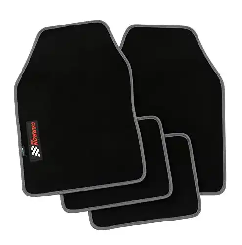 PETEX Carbon Autoteppich Universal 4-teilig für Fahrzeuge