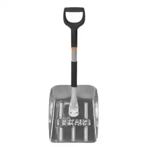Fiskars Auto-Schneeschaufel, 71 cm, Aluminium, Schwarz/Silber