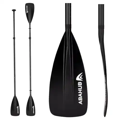 Carbon-Paddel Abahub 4-teilig für SUP und Kajak, verstellbar, leicht