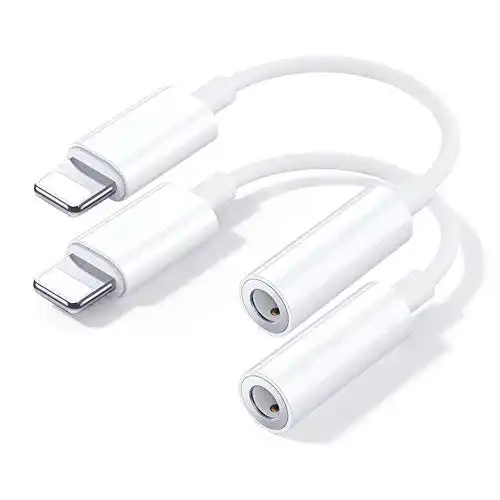 Beamingnet Lightning-Klinke-Adapter 2 Pack für iPhone